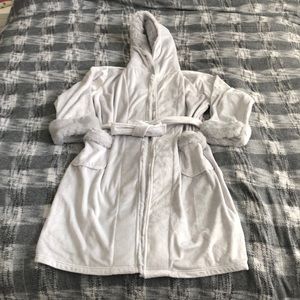 Pottery Barn Fur lined Robe-NWOT